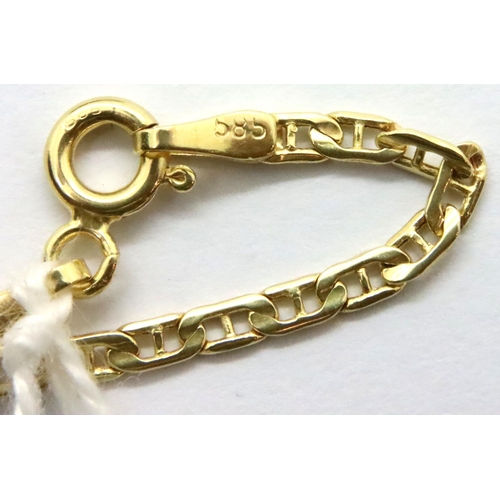 74 - 14ct gold neck chain, L: 46 cm, 2.1g. P&P Group 1 (£14+VAT for the first lot and £1+VAT for subseque... 