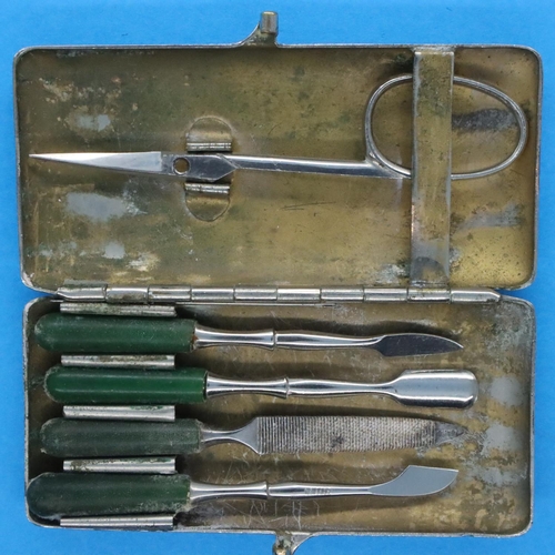 169 - Stainless steel RMS Aurania manicure set. P&P Group 1 (£14+VAT for the first lot and £1+VAT for subs... 