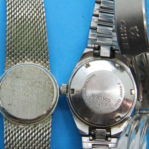 117A - Seiko; ladies automatic wristwatch and a Ling example, both not working at lotting. P&P Group 1 (£14... 