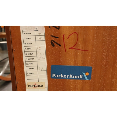 489 - Teak single drawer, two door unit, 87 x 27 x 75 cm H. Not available for in-house P&P, contact Paul O... 