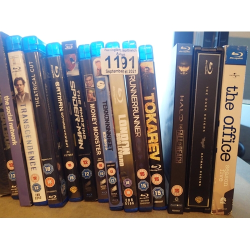 1191 - Twelve various Blu-ray films and three Blu-ray box sets including Batman. P&P Group 1 (£14+VAT for t... 