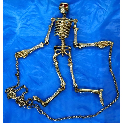 95 - Butler and Wilson skeleton necklace. P&P Group 1 (£14+VAT for the first lot and £1+VAT for subsequen... 