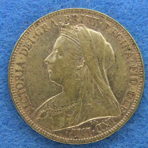 3195 - 1894 sovereign of Queen Victoria, our grade aEF. P&P Group 1 (£14+VAT for the first lot and £1+VAT f... 