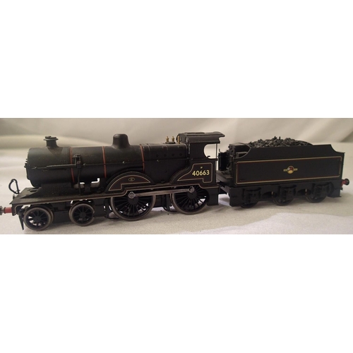 2125 - Hornby 4.4.0. tender, 40663, black, Late Crest, DCC fitted no. 3, in very good condition, unboxed. P... 