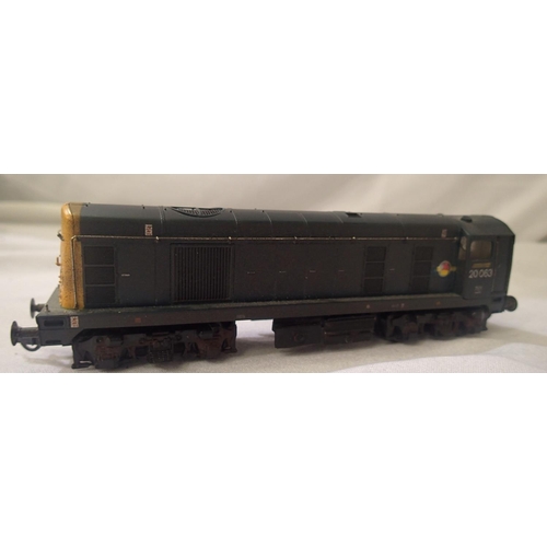 2126 - Class 20 Diesel, 20063, Blue, weathered, DCC fitted no. 3, body loose, in very good condition, unbox... 