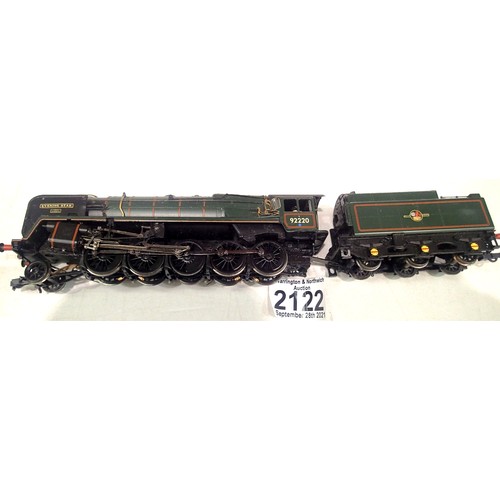 2122 - Bachmann Evening Star 92220, BR Green, Late Crest, in very good to excellent condition, re-crested, ... 