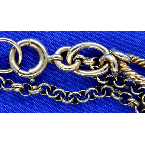 3A - Victorian 9ct gold twist link bracelet, 23.9g. P&P Group 1 (£14+VAT for the first lot and £1+VAT for... 