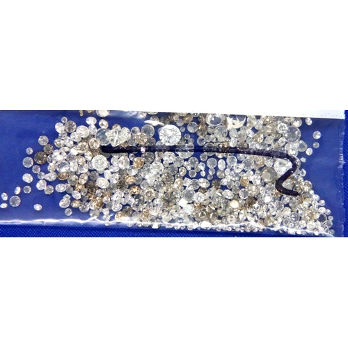 46 - 17.16ct (total) of loose white diamonds extracted from 18ct jewellery. Largest stone approx 0.15ct P... 