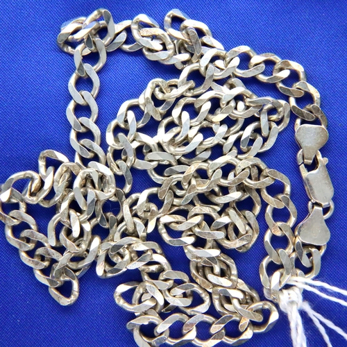 49 - Sterling silver neck chain, stamped 925, L: 76 cm, 42g. P&P Group 1 (£14+VAT for the first lot and £... 