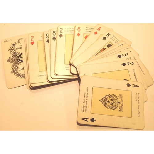 1081 - Rameses C1910 goodall and son fortune telling cards. P&P Group 1 (£14+VAT for the first lot and £1+V... 