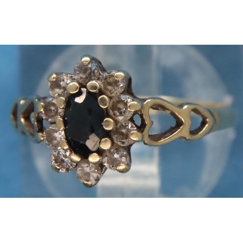 70 - 9ct gold stone set ring, size L, 1.2g. P&P Group 1 (£14+VAT for the first lot and £1+VAT for subsequ... 