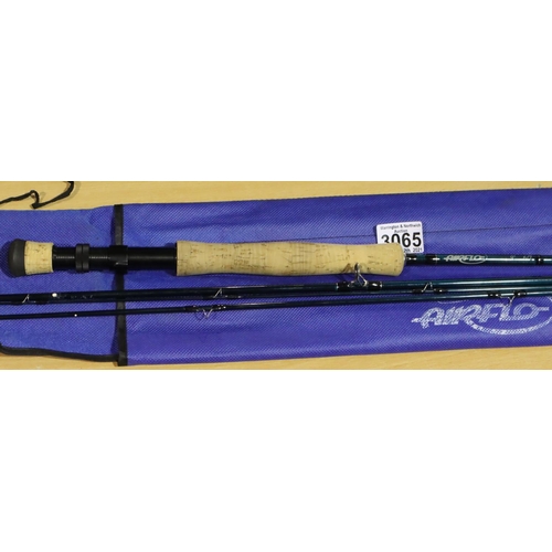 3065 - Airflo 9ft traveling fly rod. Not available for in-house P&P, contact Paul O'Hea at Mailboxes on 019... 