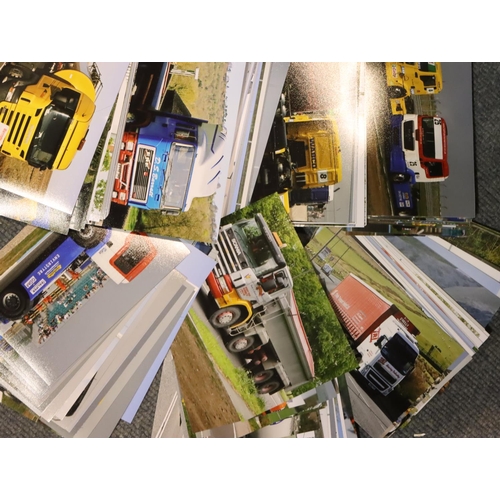 3092 - 200 printed photographs of trucks, track cars and others. P&P Group 1 (£14+VAT for the first lot and... 