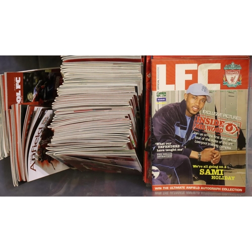 3115 - Collection of Liverpool Football programmes, mostly 2000s-2018 with approximately forty match day ma... 