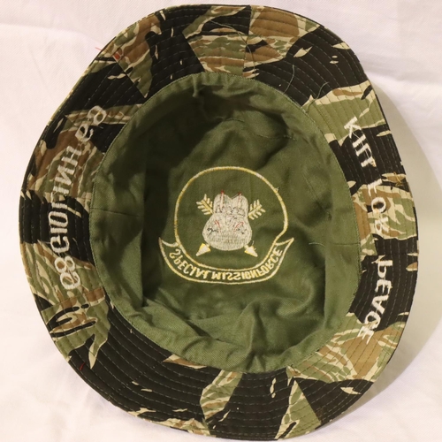 3132 - American Vietnam War period embroidered Special Forces boonie. P&P Group 1 (£14+VAT for the first lo... 