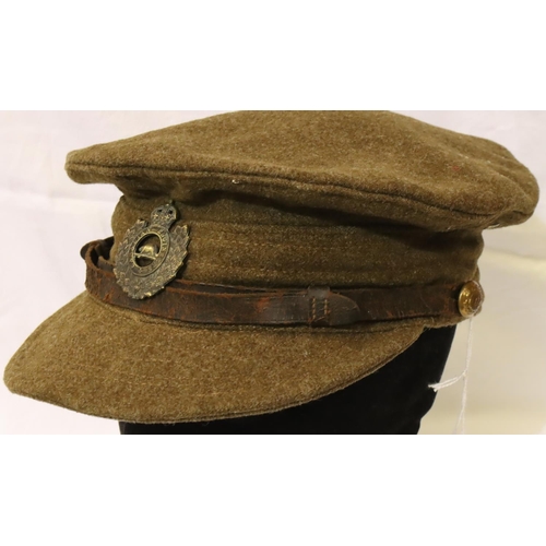 3134 - WWI Canadian Engineers trench cap dated 1918. P&P Group 2 (£18+VAT for the first lot and £3+VAT for ... 