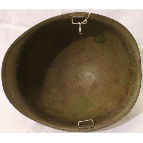 3148 - Vietnam War period ARVN Force M1 helmet, later painted. P&P Group 2 (£18+VAT for the first lot and £... 