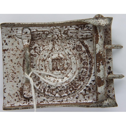 3166 - German WWII semi relic belt buckle type. P&P Group 1 (£14+VAT for the first lot and £1+VAT for subse... 