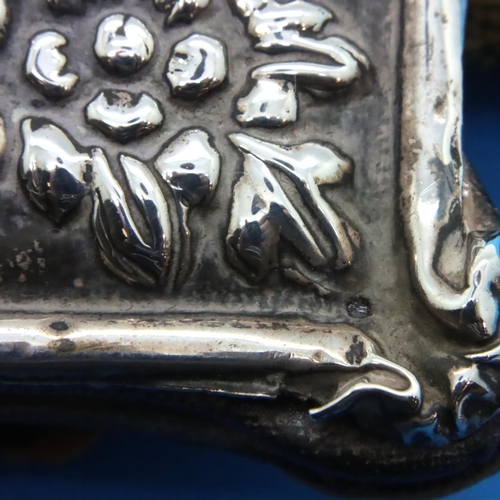 129 - Hallmarked silver Edwardian easel back photograph frame 18 x 22 cm, picture size 9.5 x 13.5 cm. P&P ... 