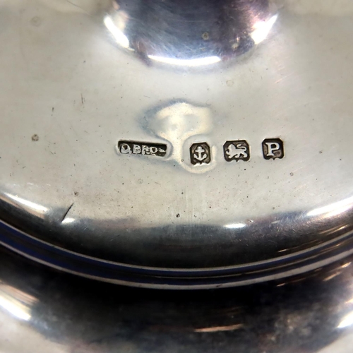 138 - Pair of hallmarked silver weighted candlesticks, Birmingham assay, H: 26 cm. P&P Group 2 (£18+VAT fo... 