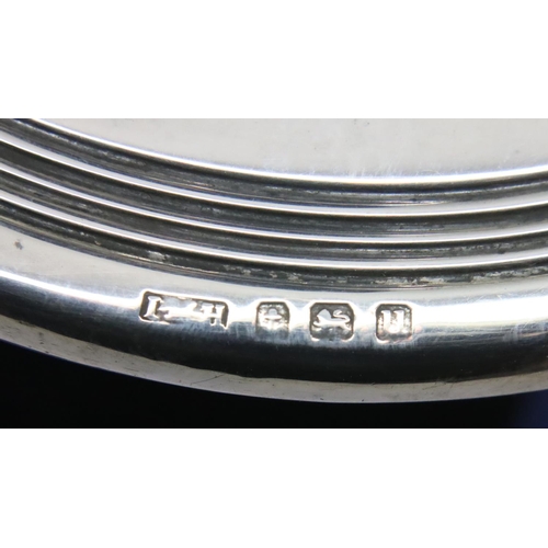 139 - Hallmarked silver Capstan inkwell lacking liner, Birmingham assay. P&P Group 2 (£18+VAT for the firs... 