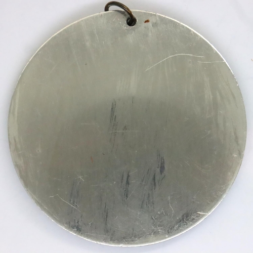 62 - Arts and Crafts style Viking ship pendant c1930, D: 63 mm. P&P Group 1 (£14+VAT for the first lot an... 