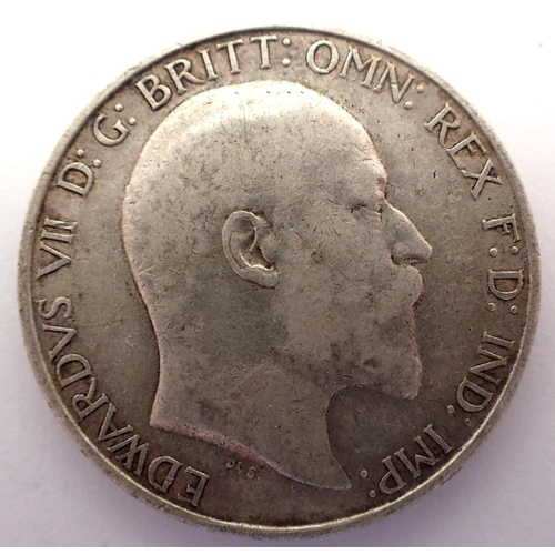 3085 - 1907 silver florin of Edward VII. P&P Group 1 (£14+VAT for the first lot and £1+VAT for subsequent l... 