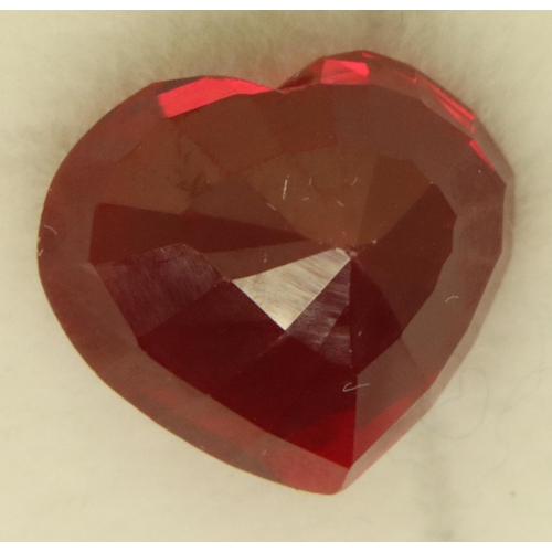 10 - Loose 10.52cts certified natural ruby. P&P Group 1 (£14+VAT for the first lot and £1+VAT for subsequ... 