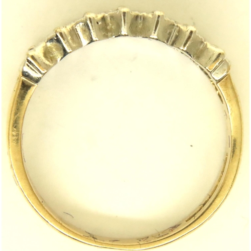 22 - 9ct gold diamond set ring, size J/K, 1.8g. P&P Group 1 (£14+VAT for the first lot and £1+VAT for sub... 