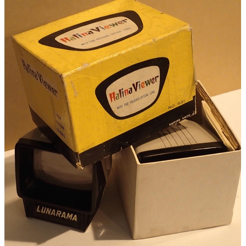 1118 - Boxed Halina slide viewer and another. P&P Group 1 (£14+VAT for the first lot and £1+VAT for subsequ... 