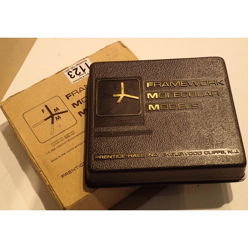 1123 - Boxed Framework Molecular Models kit. Not available for in-house P&P, contact Paul O'Hea at Mailboxe... 