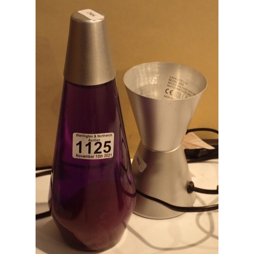 1125 - Blue lava lamp, model H2121UK. Working at time of lotting. Not available for in-house P&P, contact P... 