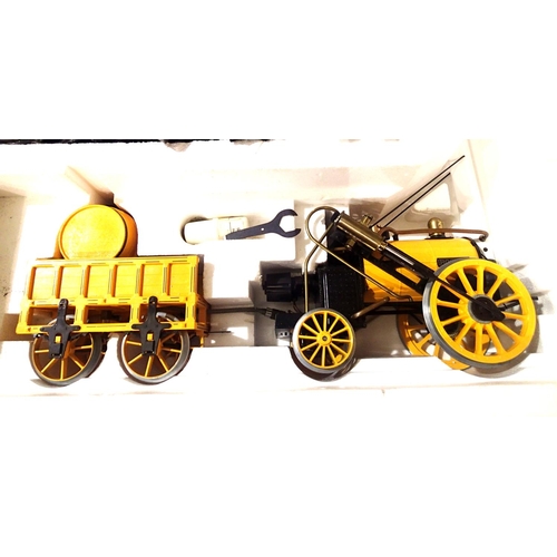 2167 - Hornby 3 1/2 gauge live steam, Stephensons Rocket, gas fired, appears little used with track etc, in... 