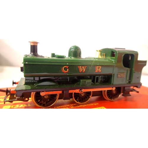 2093 - Hornby Pannier Tank, G.W.R. Green, 8751, in excellent condition, boxed. P&P Group 1 (£14+VAT for the... 