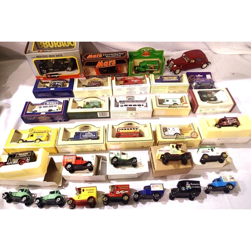 2151 - Selection of thirty one diecast vehicles mostly Lledo promos, boxed and two Burago 1/24 scale cars -... 