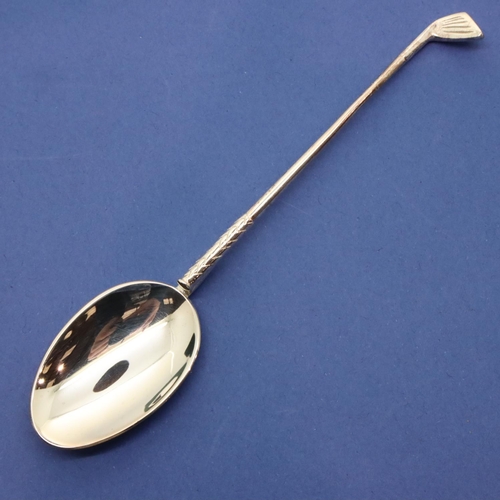 113 - Cased set of six Sterling Honours silver golfing teaspoons. P&P Group 1 (£14+VAT for the first lot a... 