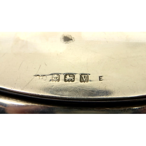 121 - Hallmarked silver pin dish, 42g L: 12 cm. P&P Group 1 (£14+VAT for the first lot and £1+VAT for subs... 