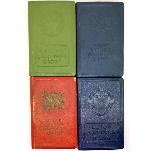 125 - Four book form vintage savings banks. P&P Group 3 (£25+VAT for the first lot and £5+VAT for subseque... 