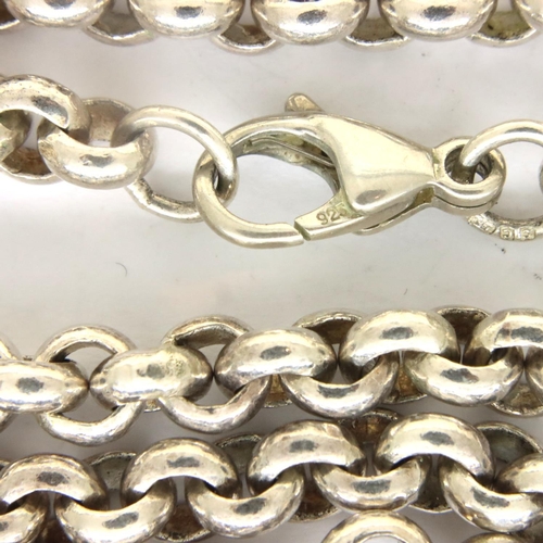 33 - 925 silver neck chain, L: 76 cm, 58g. P&P Group 1 (£14+VAT for the first lot and £1+VAT for subseque... 