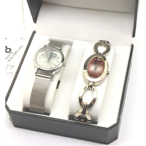 81 - Next; two boxed ladies wristwatches, working at lotting. P&P Group 1 (£14+VAT for the first lot and ... 