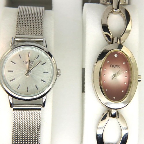 81 - Next; two boxed ladies wristwatches, working at lotting. P&P Group 1 (£14+VAT for the first lot and ... 