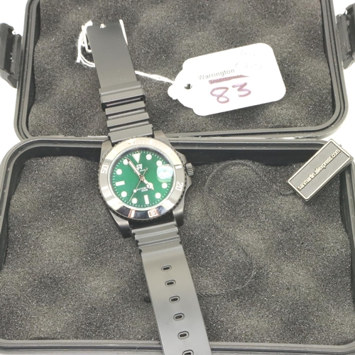 83 - Tiger Shark; gents San Martin automatic wristwatch, working at lotting. P&P Group 1 (£14+VAT for the... 