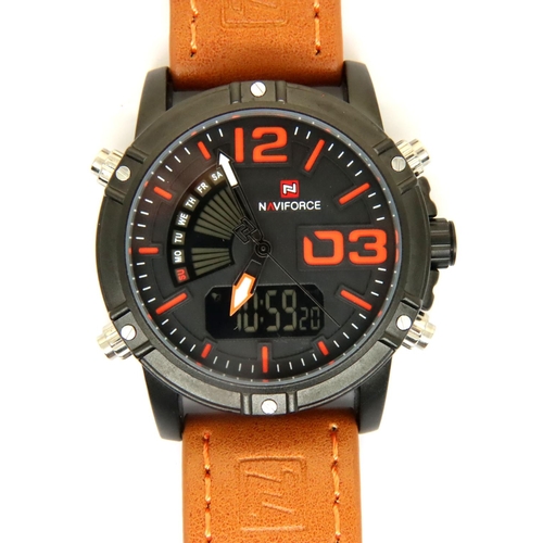 84 - Naviforce; gents wristwatch, working at lotting. P&P Group 1 (£14+VAT for the first lot and £1+VAT f... 