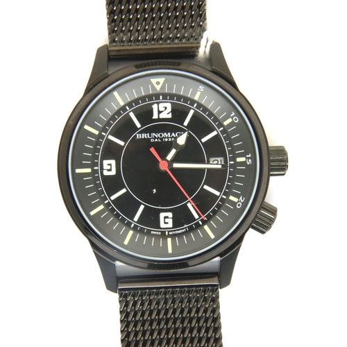 86 - Bruno Magli; gents wristwatch, working at lotting. P&P Group 1 (£14+VAT for the first lot and £1+VAT... 