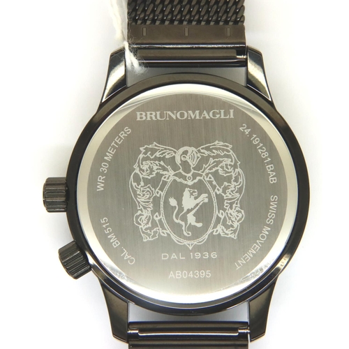 86 - Bruno Magli; gents wristwatch, working at lotting. P&P Group 1 (£14+VAT for the first lot and £1+VAT... 