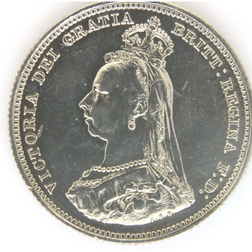 3072 - 1887 silver shilling of Queen Victoria. P&P Group 1 (£14+VAT for the first lot and £1+VAT for subseq... 