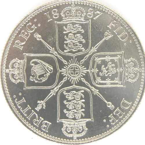 3073 - 1887 silver florin of Queen Victoria. P&P Group 1 (£14+VAT for the first lot and £1+VAT for subseque... 