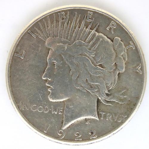 3078 - 1922 USA silver dollar, Liberty head. P&P Group 1 (£14+VAT for the first lot and £1+VAT for subseque... 