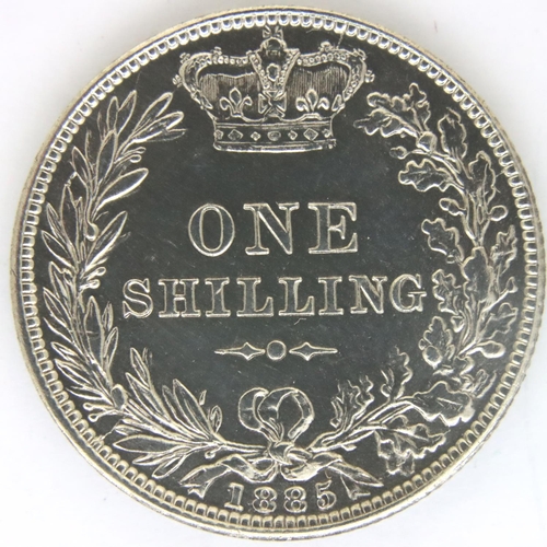 3084 - 1885 silver shilling of Queen Victoria. P&P Group 1 (£14+VAT for the first lot and £1+VAT for subseq... 