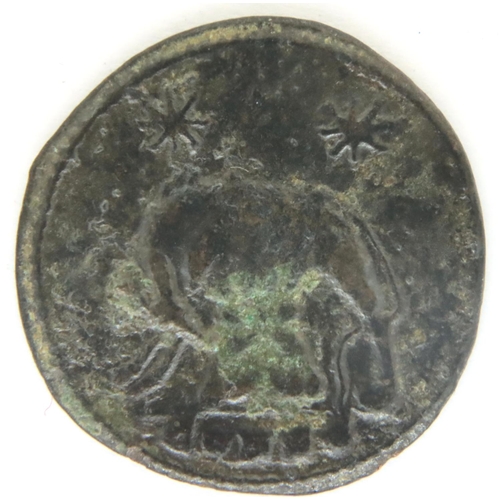 3089 - Roman Bronze coin, Romulus and Remus with she-wolf. P&P Group 1 (£14+VAT for the first lot and £1+VA... 